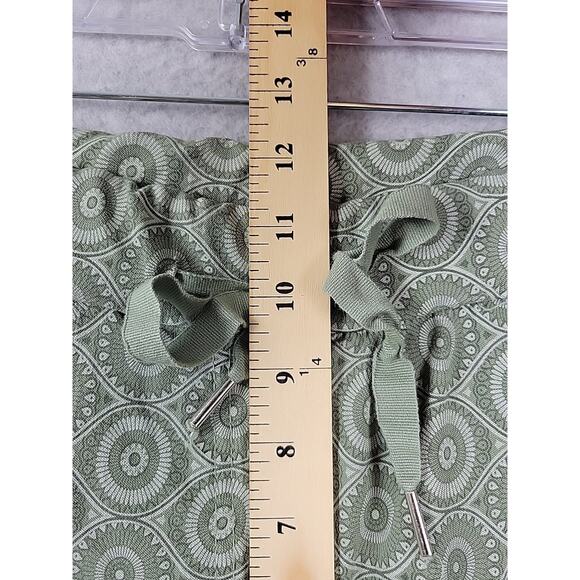 Vinti 6 Italy Green Geometric Elastic Waist Pull On Jogger Pants Medium Stretch - Picture 9 of 12